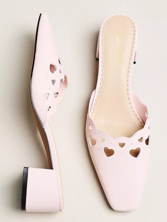 For Love And Lemons Shoes - JULIETTE HEART CUTOUT MULES (8)